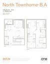 North Townhome- B A North Townhome- B A at BLVD Beltline, Calgary, AB, T2G 2K4